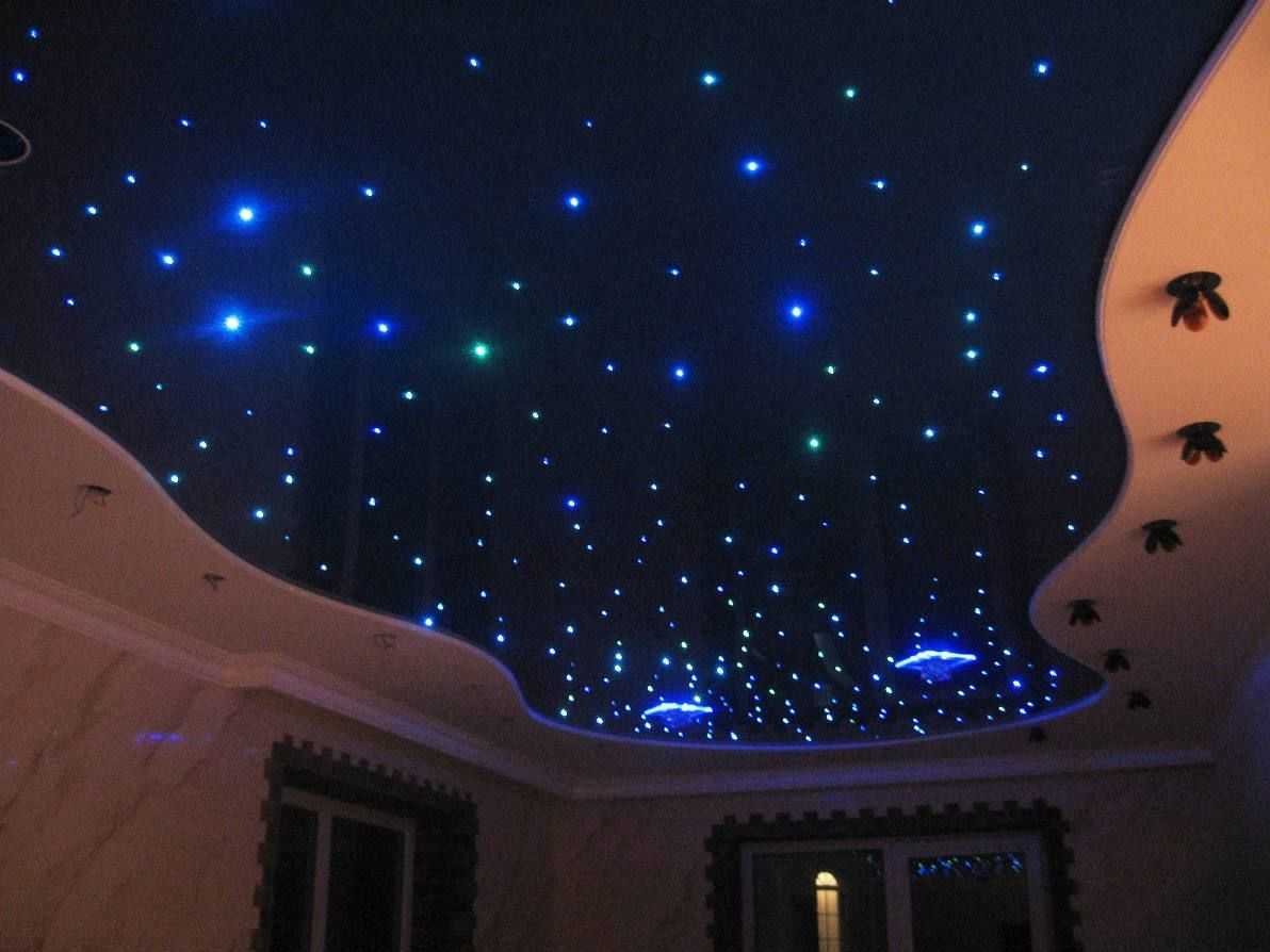 Натяжные потолки небо с подсветкой: фото работ в Липецке - VERTLINE
